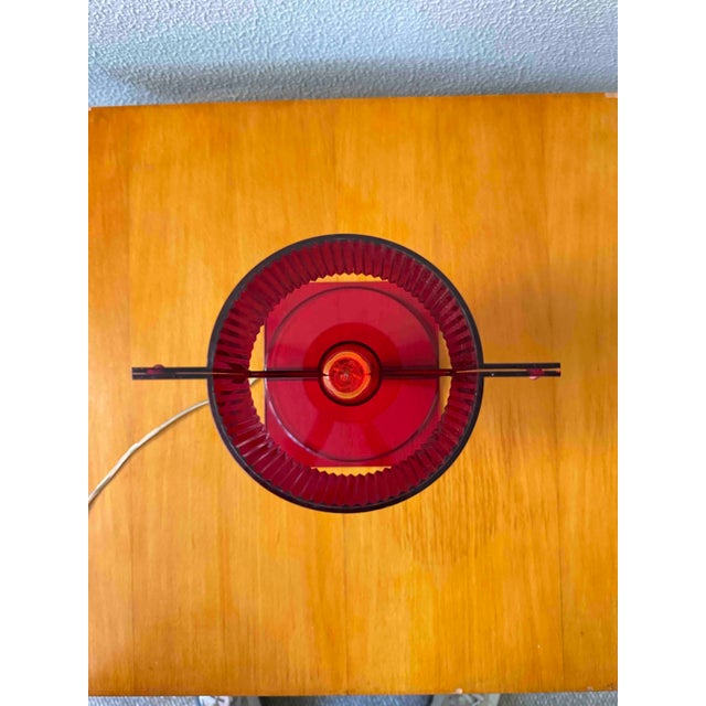 Postmodern Table Lamp in Red Transparent Polycarbonate by Ferruccio Laviani for Kartell, 2003 For Sale - Image 3 of 16
