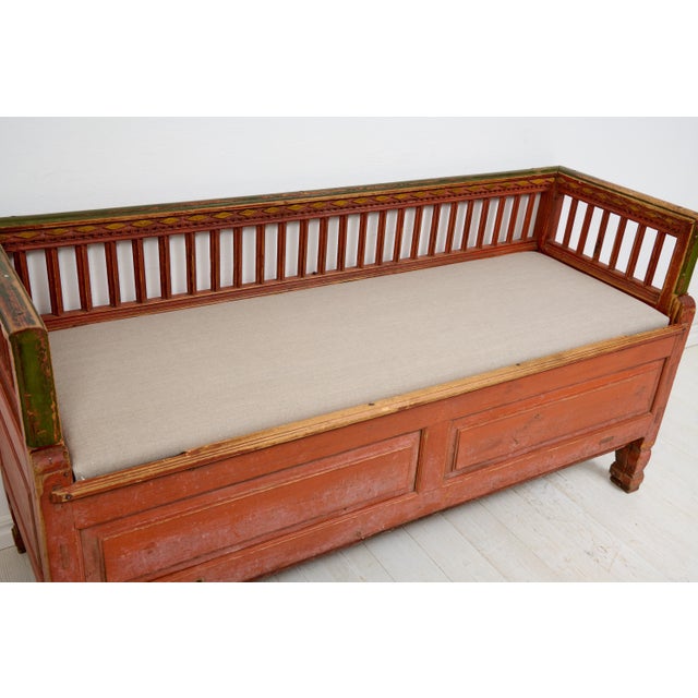 Folk Art Northern Swedish Bench For Sale - Image 10 of 15