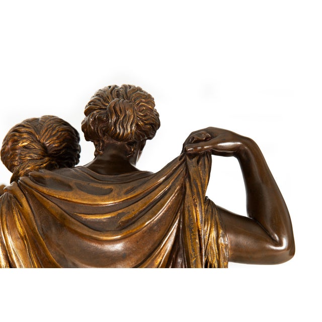 French Grand Tour Bronze Sculpture “Two Fates” After Jean-Baptiste Clesinger For Sale - Image 10 of 18