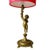 Vintage Hollywood Regency Cherub Table Lamp with Pink Geometric Shade, 1960s For Sale - Image 9 of 11