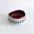 Hornsea Pottery John Clappison Vide Poche in White, Burgundy, Black, 1960s For Sale - Image 4 of 7