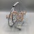 Anchor Hocking 7 Striped Shot Glasses in Chrome Plated Caddy - Set of 8 For Sale - Image 4 of 13