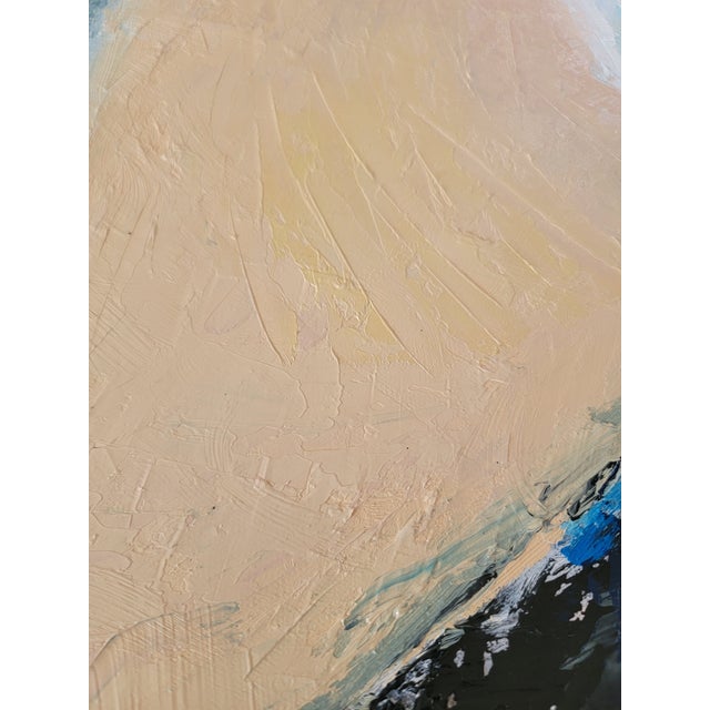 Contemporary Cliffside 4, Contemporary Seascape Landscape Oil Painting For Sale - Image 3 of 13