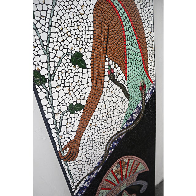 Sculpture Materials 6.5ft Mid Century Egyptian Goddess Mosaic For Sale - Image 7 of 9