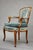 Blue 19th Century Louis XV Rococo Armchairs, 1880s, Set of 2 For Sale - Image 8 of 18