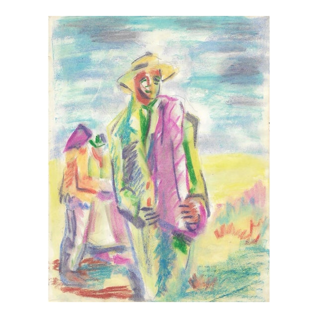 Marianna Van Rossen Hoogendyk Midcentury Mixed Media For Sale