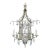 Vintage Swag Crystals Pagoda Chandelier For Sale