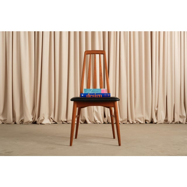 Wood Vintage Niels Koefoed Eva Chair | Danish Mid-Century Modern Wood Leather Dining Seat For Sale - Image 7 of 9