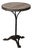 Antique French Iron Base Bistro Table With Marble Top For Sale