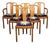 Art Deco Walnut Dining Chairs, 1930, Set of 6 For Sale