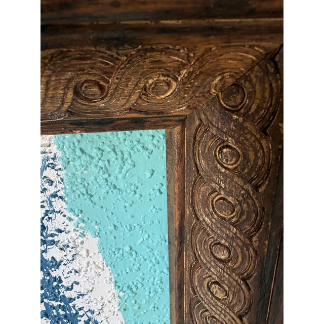 Small Mid-Century Style Abstract Painting For Sale In Miami - Image 6 of 11