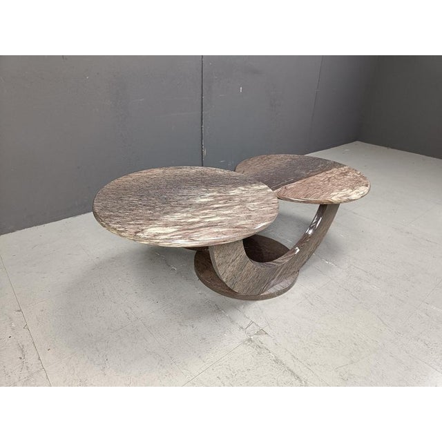 Vintage Marble 2-Tier Coffee Table, 1970s For Sale - Image 6 of 10