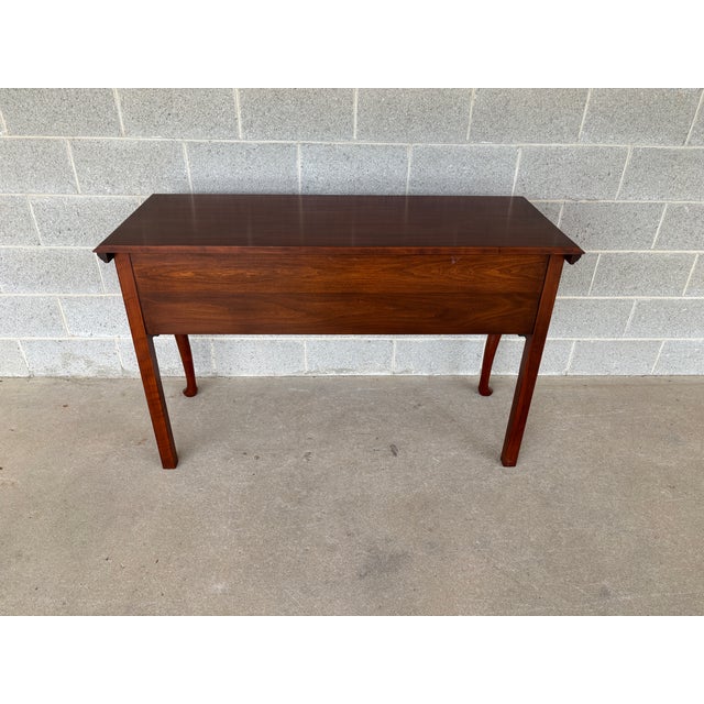 Henkel Harris Cherry Georgian Style 2 Drawer Huntboard For Sale - Image 12 of 14