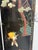 Chinese Black Lacquer Four-Panel Folding Screen + Soapstone Inlay, Vintage For Sale - Image 9 of 12