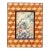 Lacquered Inlaid Wood Picture Frame For Sale