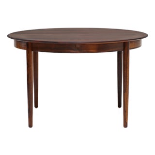Round Extendable Butterfly Leaf Dining Table in Kingwood from Skovby, Denmark, 1960s For Sale