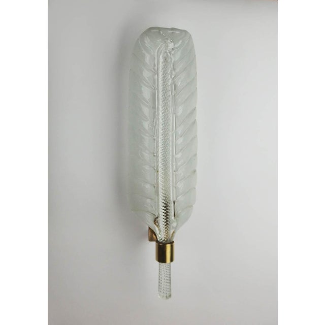 1960s Glass Wall Sconces attributed to Andrea Arbus for Veronese, 1960s, Set of 2 For Sale - Image 5 of 15