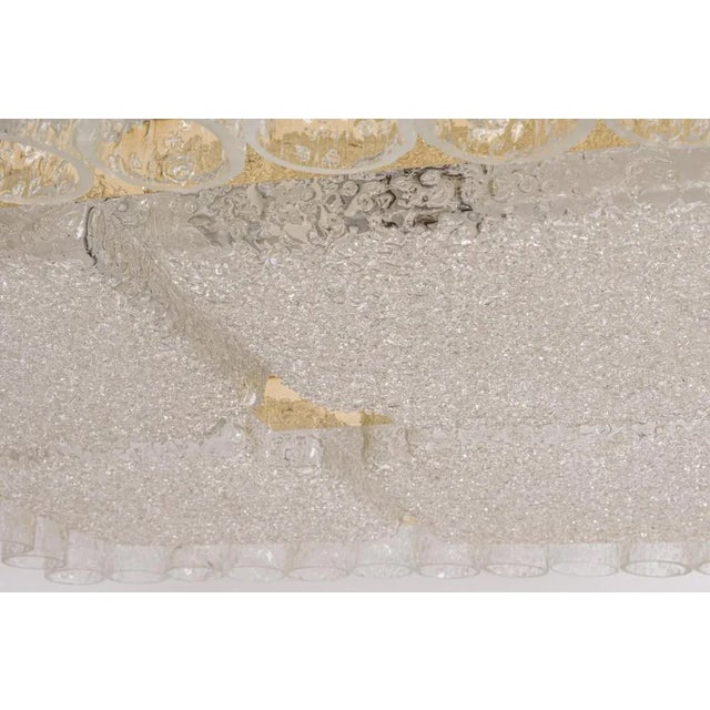 Metal Large Murano Glass Flush Mount by Doria, Germany, 1960s For Sale - Image 7 of 12