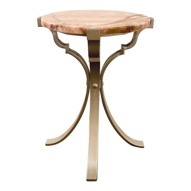 Modern Pink Dragon Onyx Spot Table For Sale