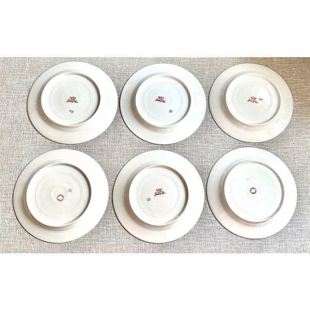 White Early 29th Century Limoges Redon Plates, Set of 6 For Sale - Image 8 of 12