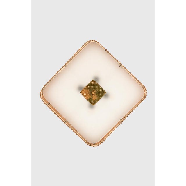 Ceiling Lamp in Brass and Glass by Paavo Tynell, 1940s For Sale - Image 4 of 10