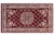 Red Shabby Chic Pak-Persian Red/Red Wool Rug - 2'7'' X 4'5'' For Sale - Image 8 of 9
