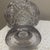 Traditional Vintage Star Clear Pressed Glass Base-Stem Vase in Smokey Grey Color For Sale - Image 3 of 6
