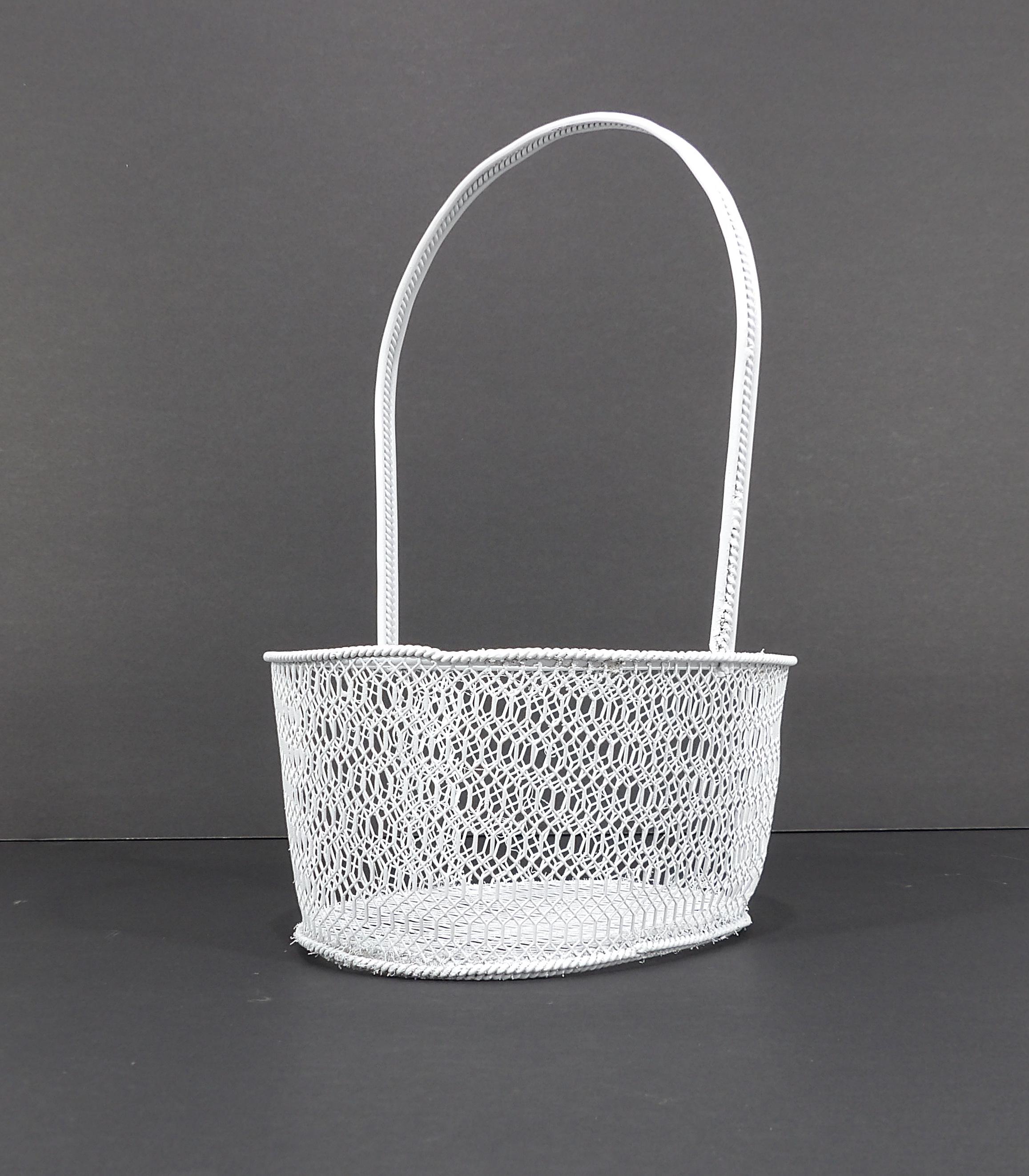 metal flower girl basket