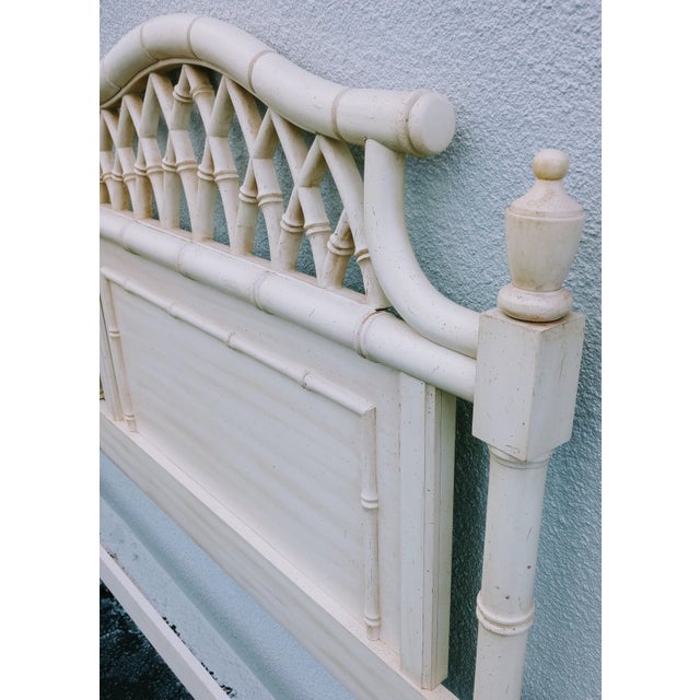 Vintage Faux Bamboo and Fretwork Pagoda Style Thomasville Palm Beach