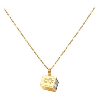 Vintage 14k Yellow Gold "Mad Money" Dollar Bill Necklace For Sale