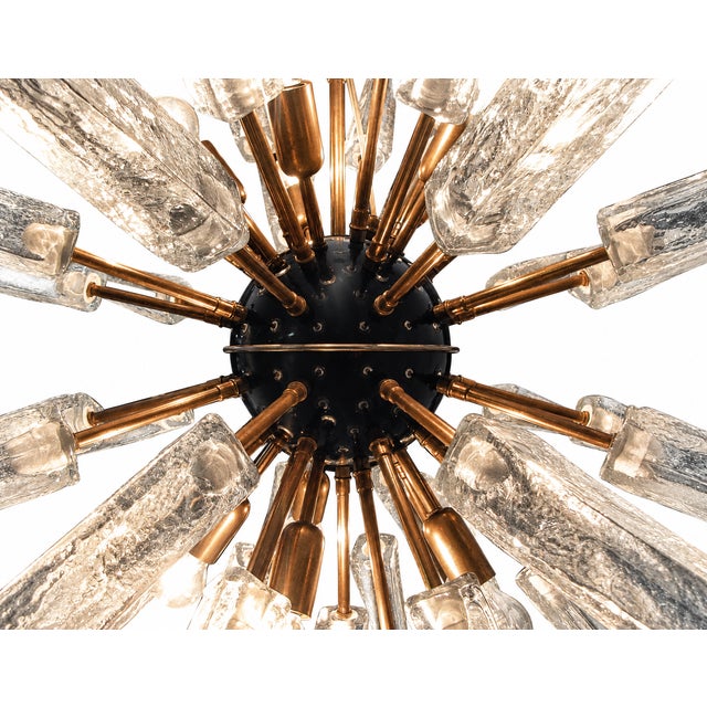 Metal Sputnik Light with 51 Clear Glass from Justfurnituress SRL For Sale - Image 7 of 10