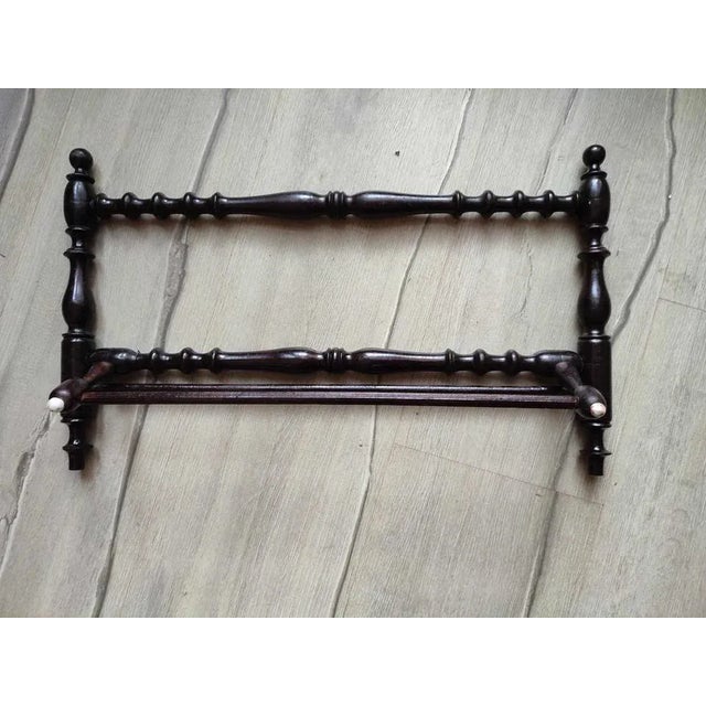 Art Nouveau Eclectic Wooden Hanger, 1890s For Sale - Image 6 of 6