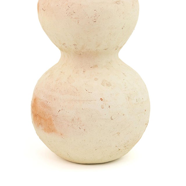 Unglazed Terracotta Stacked Sphere Vase | One of a Kind For Sale - Image 11 of 11