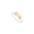 14k Gold Natural Oval Yellow Sapphire Diamond Floral Motif Cluster Ring Size 9 For Sale - Image 4 of 15