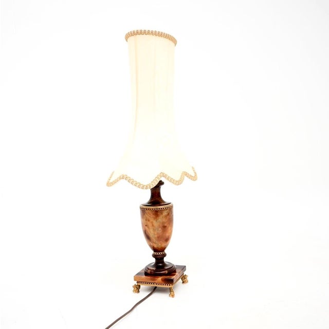 Antique Italian Alabaster Table Lamps, 1950s, Set of 2 For Sale - Image 4 of 11