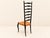 1960s High Back Chair, Italian , Chiavari Style, Buffa, Ponti Style, Cane, Black For Sale In Miami - Image 6 of 13