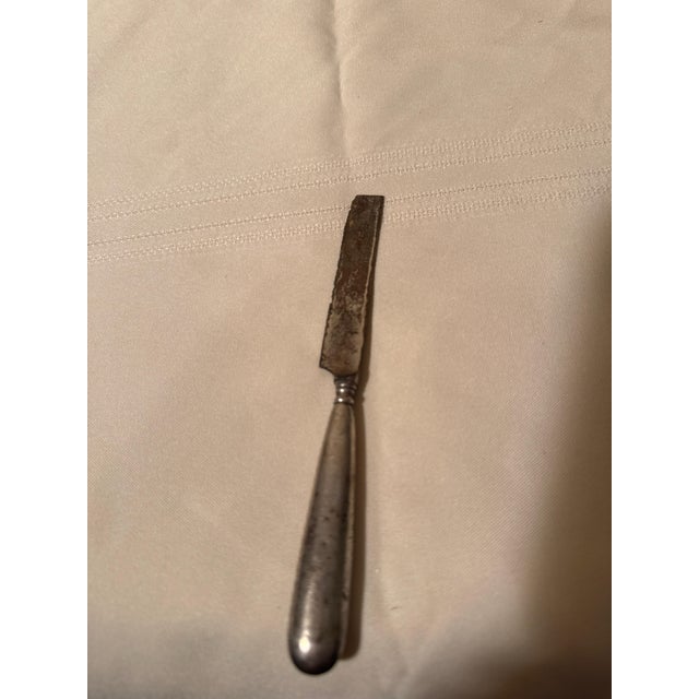Victorian Antique Victorian Sterling Silver Handle Serrated Fruit Knife For Sale - Image 3 of 3