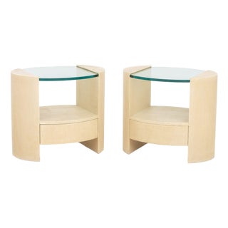 Jay Spectre Style Modern Bedside Tables, Pair For Sale