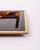 Metal Vintage Italian Brass and Acrylic Glass Tray, 1970s For Sale - Image 7 of 10