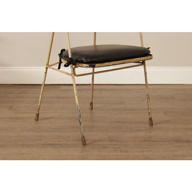 Metal Salterini Mid Century Modern Set of Four Wicker And Iron Side Chairs For Sale - Image 7 of 12