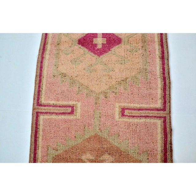 Tribal Floral Handknotted Runner For Sale - Image 9 of 10