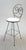 Woodard Furniture Co. 1950s Vintage Woodard Iron Swiveling Bar Height Stools-a Pair For Sale - Image 4 of 5