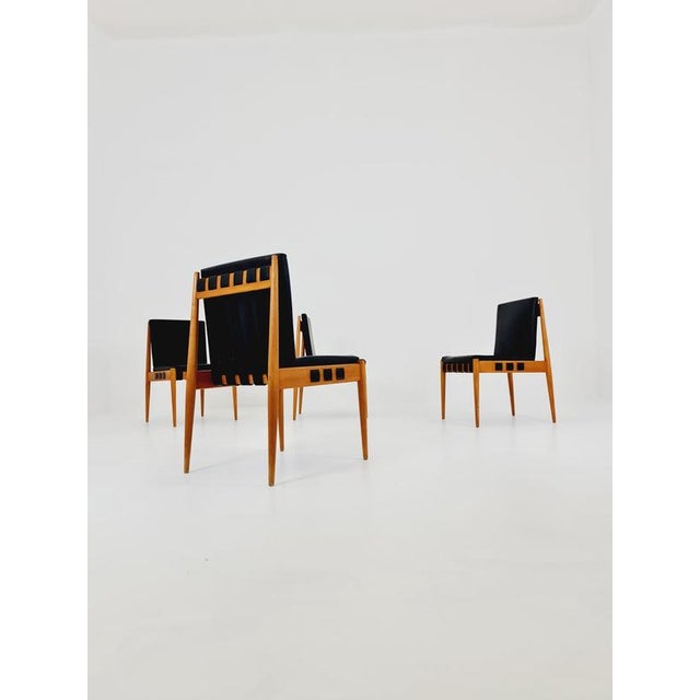 Vintage Danish Ash SE 21 Dining Chairs by Egon Eiermann, 1960s, Set of 4 For Sale - Image 3 of 18
