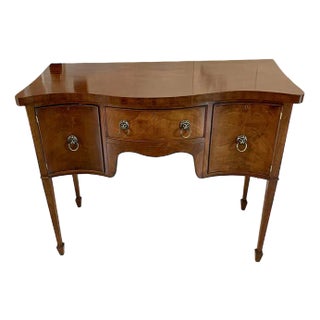 Mahogany Serpentine Shaped Sideboard, 1920s For Sale