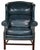 American Leather Experience Unparalleled Relaxation With a Vintage Two-Piece Classic Leather Wingback Chair & Ottoman For Sale - Image 4 of 7