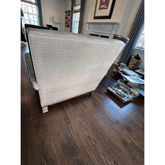 Designer Bright Furniture Arm Chair With Deep Seat and Contemporary Styling For Sale - Image 4 of 9