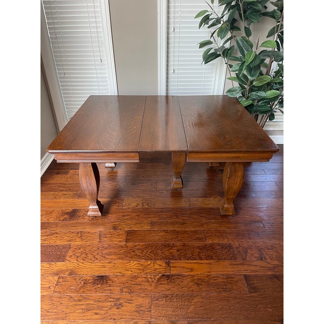 Early 1900s 20th Century Depression Era Wooden Dining Table For Sale In Houston - Image 6 of 14