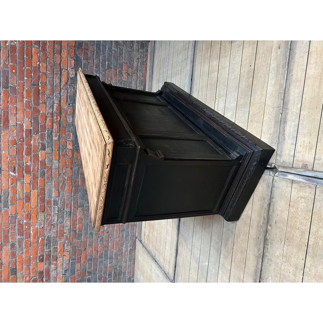 Black Early 20th Century Oak Counter For Sale - Image 8 of 12