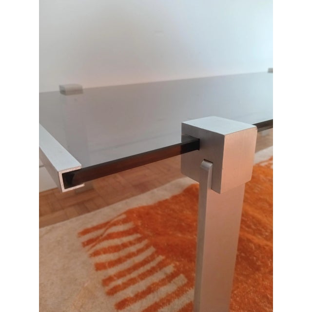 Smoked Glass Coffee Table For Sale - Image 3 of 6