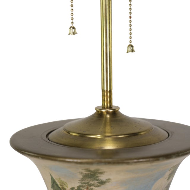 Late 20th Century A Vintage Early 20th-Century Hollywood Regency-Style Wooden Vase Lamp For Sale - Image 5 of 11